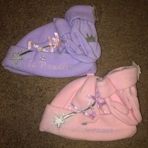 Twins Claire’s Club Hat & Mittens Sets, New